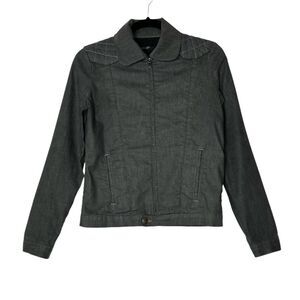 JOES Denim Jacket Mens Small Black Stretch‎ Denim Jean Jacket Full Zip Bike